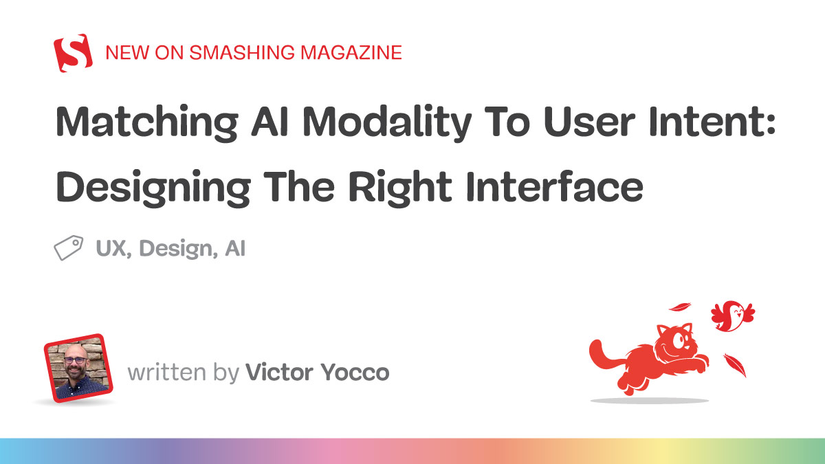 Matching AI Modality to User Intent: Designing the Right Interface