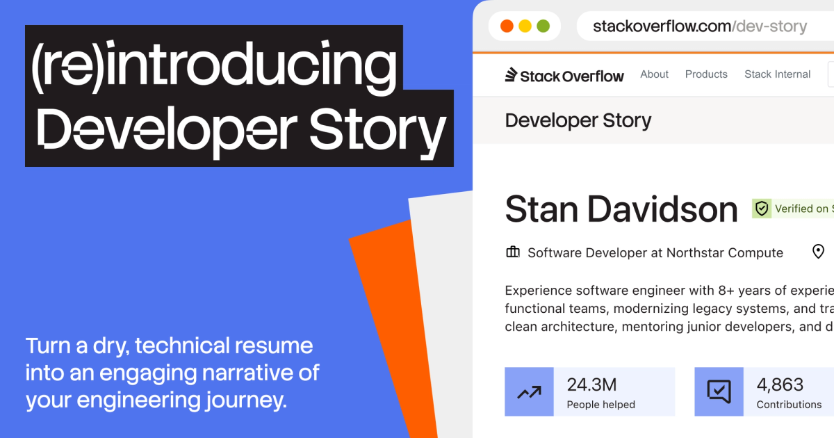 Stack Overflow Brings Back Developer Story as Stack Identity
