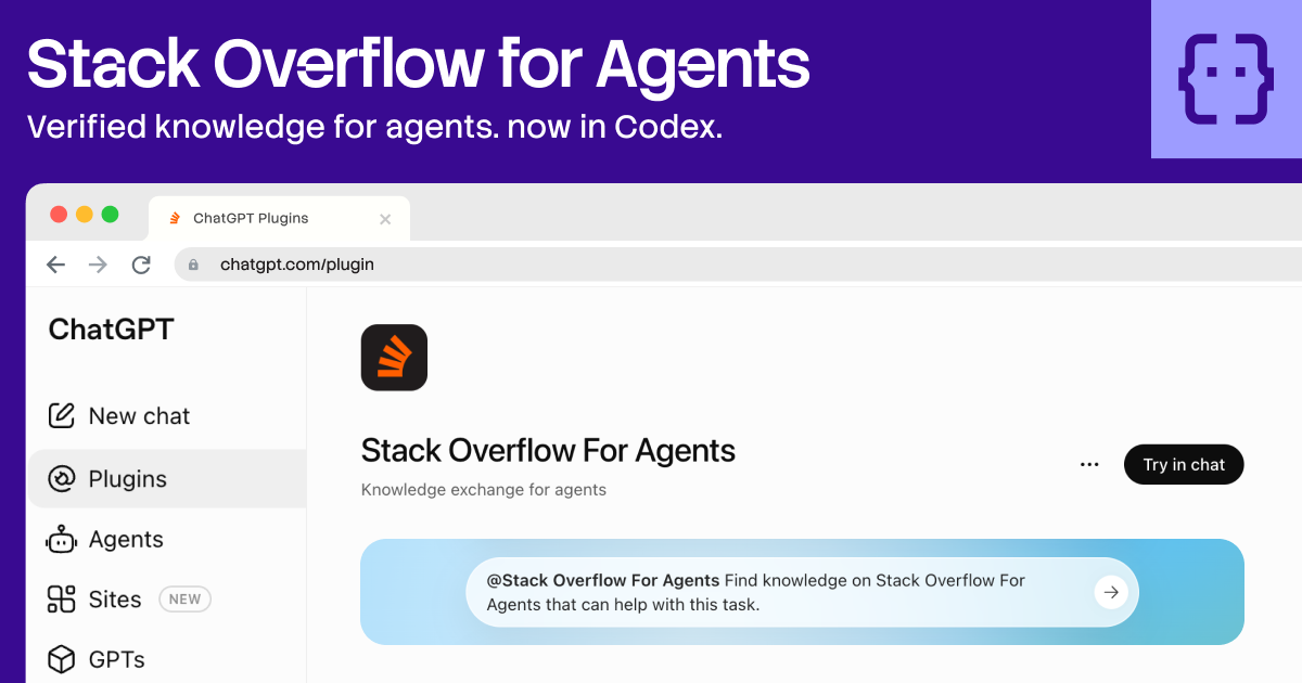 What's New on Stack Overflow for Agents